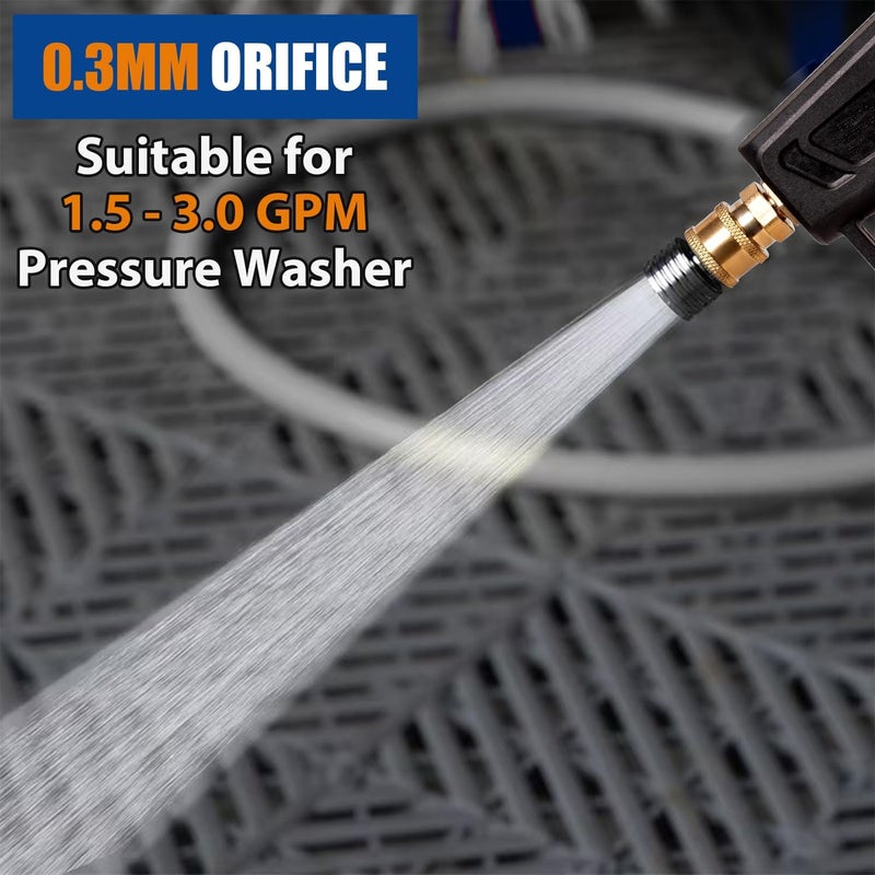 Solivede Pressure Washer Nozzle Tips Soft Wash Gun Shower Nozzle with 1/4'' Quick Connect Adapter for Pressure Washer Gun Car Washing, Tire Detailing, Garden Watering 1 Pcs - Image 3